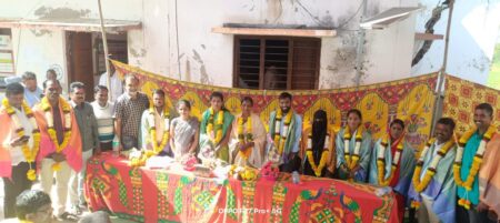 తడి హిప్పర్గ గ్రామ సర్పంచ్ గా అశ్విని సుధర్షన్ కంకర్నె బాధ్యతల స్వీకిరణ u715-1010387939