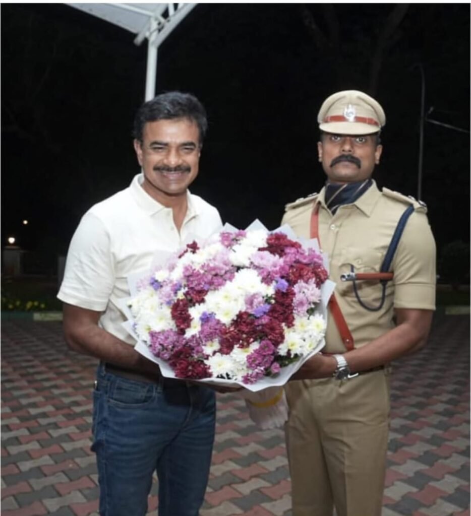 జిల్లాల పర్యటనలో భాగంగా కొత్తగూడెం చేరుకున్న డి జి పి, సివి ఆనంద్ ఐపీఎస్