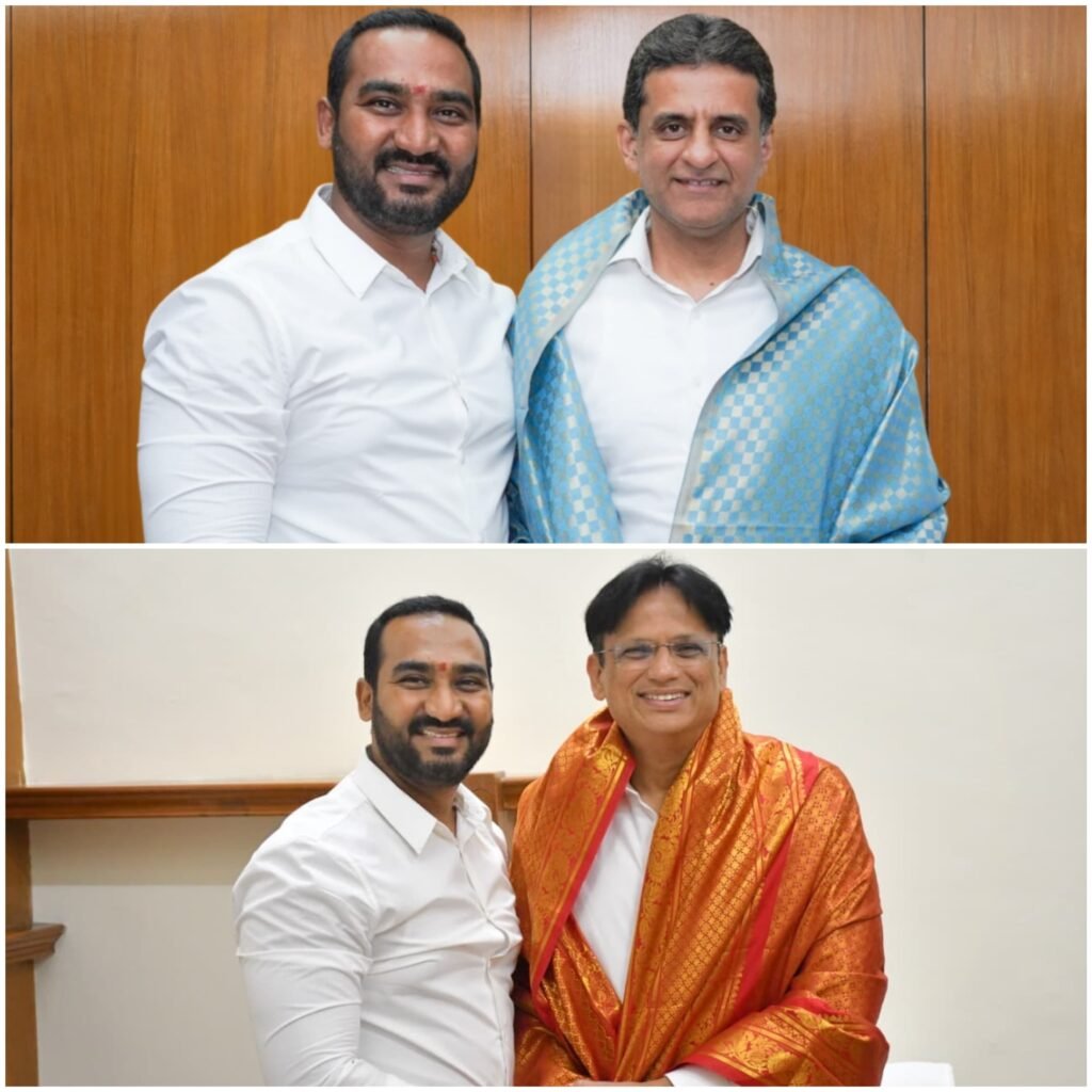 కర్ణాటక మంత్రులను మర్యాదపూర్వకంగా కలిసిన టీపీసీసీ ప్రధాన కార్యదర్శి గడ్డం చంద్రశేఖర్ రెడ్డి